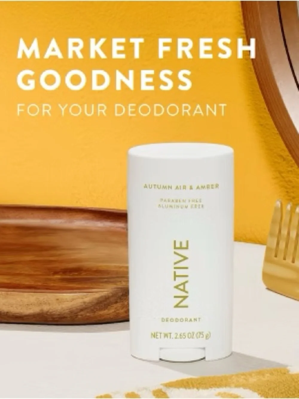 Native Deodorant Limited Edition - Autumn Air & Amber - Aluminum Free - 2.65oz